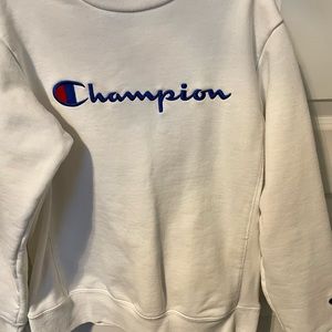 Champion YOUTH white crew Junior - Medium (10-12)